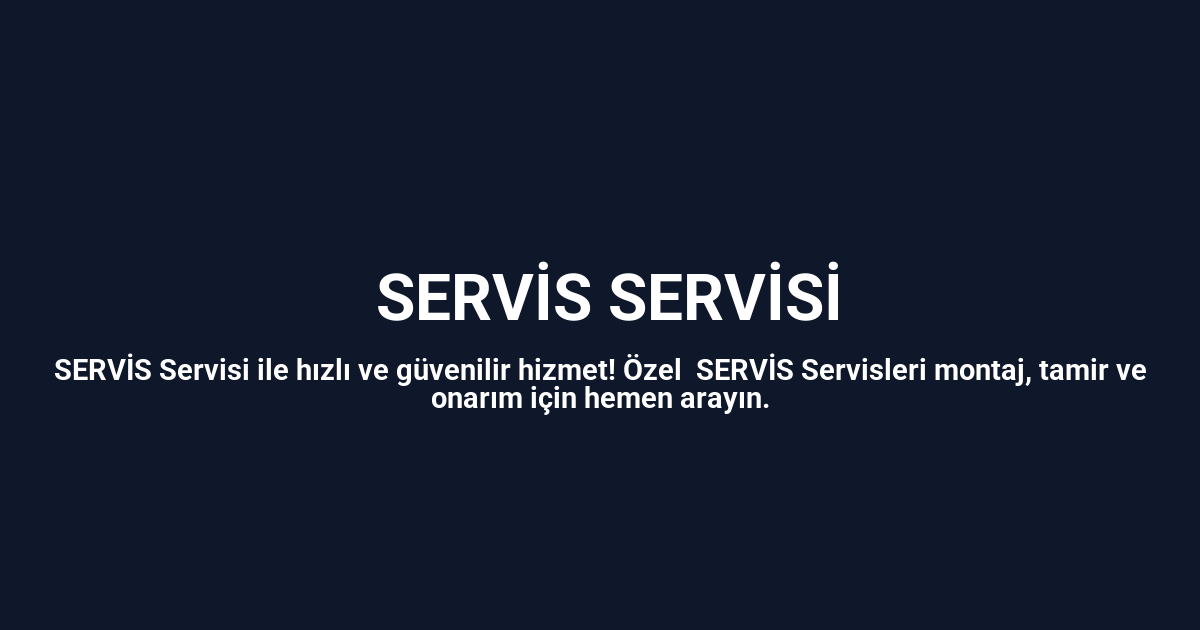 Mecitözü Maktek Servisi